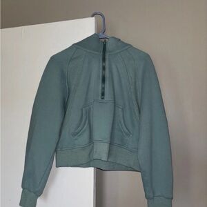 Turquoise Half Zip Hoodie